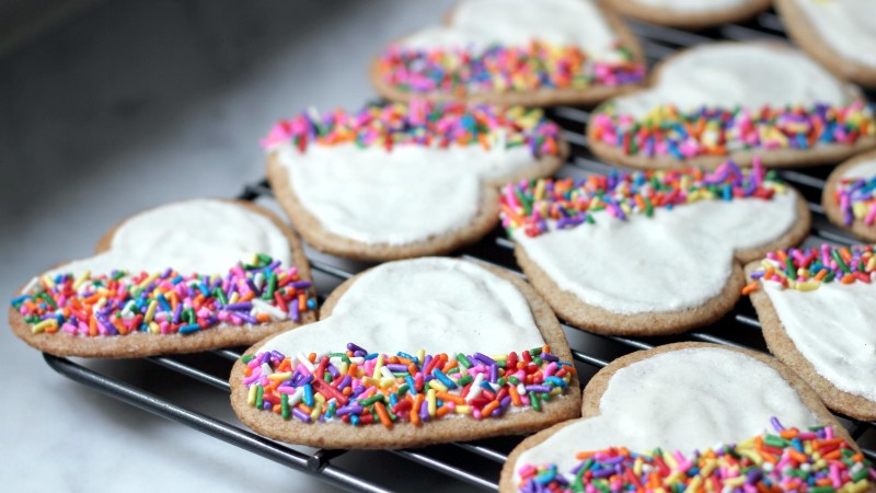 cookies, sugar, vegetarian, cooking, recipe (horizontal)