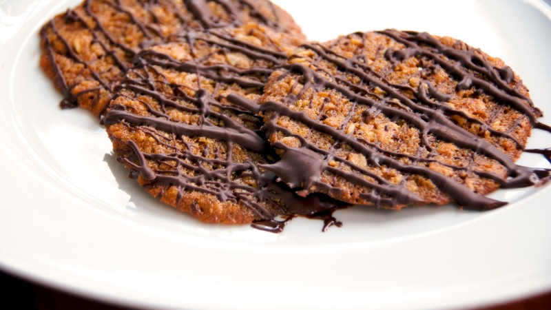 cookies, oatmeal, orange, chocolate, recipe, cooking (horizontal)