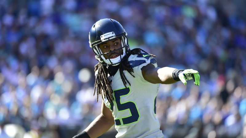 Richard Sherman, American football, NFL, Seattle Seahawks (horizontal)