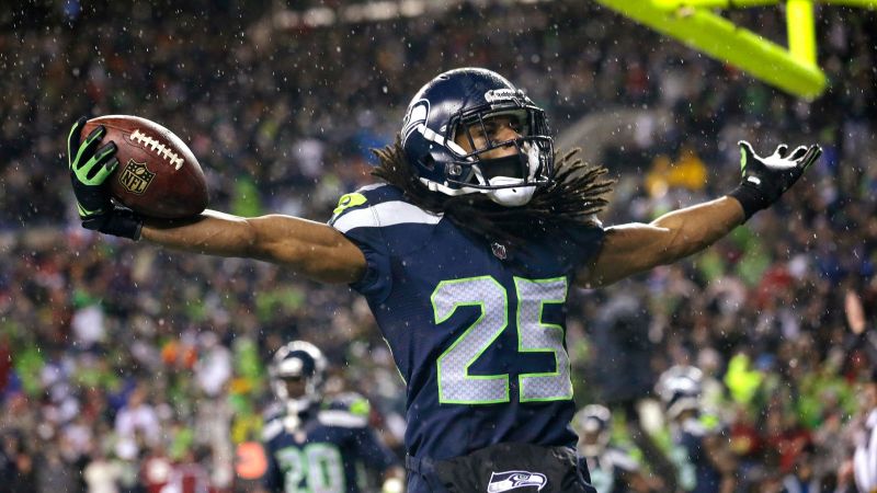 Richard Sherman, American football, NFL, Seattle Seahawks (horizontal)