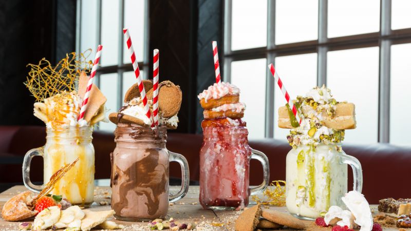 freak shake, freakshakes, milk shake, cake (horizontal)