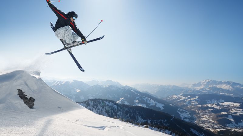 Extreme snowboarding, winter, jump, snow (horizontal)