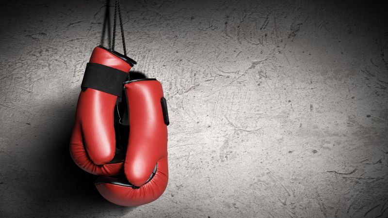 Boxing gloves, red, boxing (horizontal)