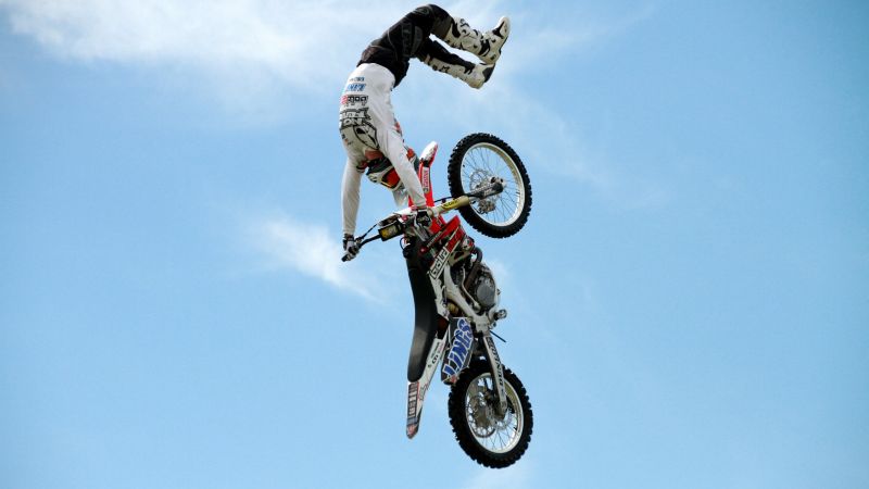 motocross, fmx, rider, freestyle (horizontal)