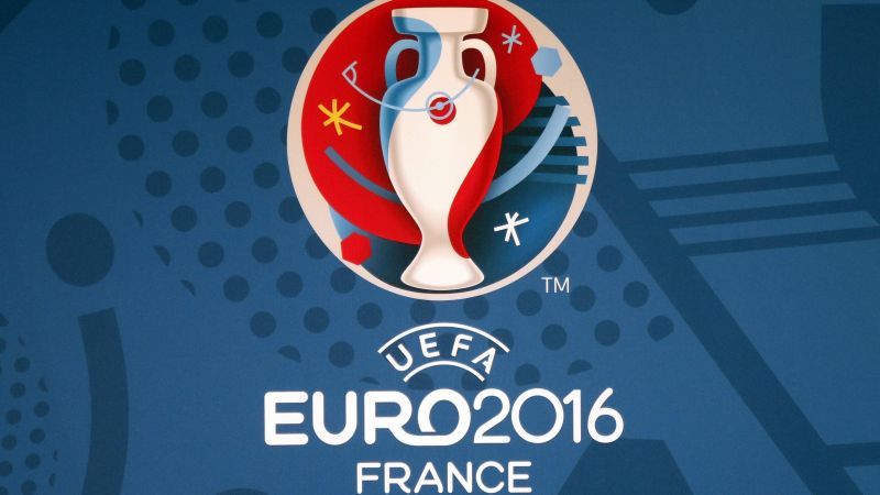 euro 2016, football, logo, France, Geneva (horizontal)