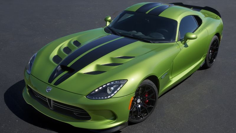 Dodge Viper GTS-R, Commemorative Edition ACR, green, speed (horizontal)