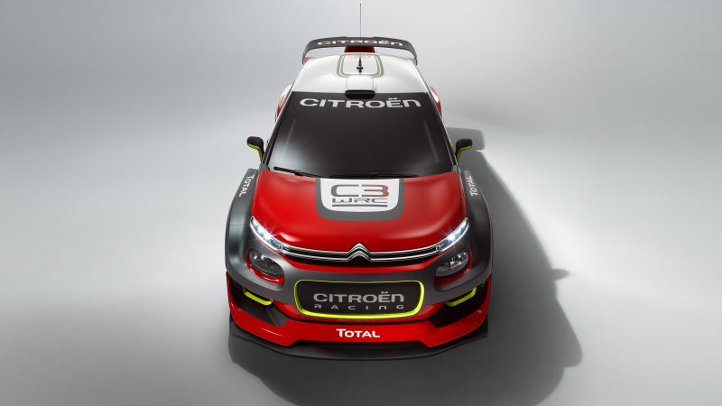 Citroen C3 WRC, paris auto show 2016, red, rally (horizontal)