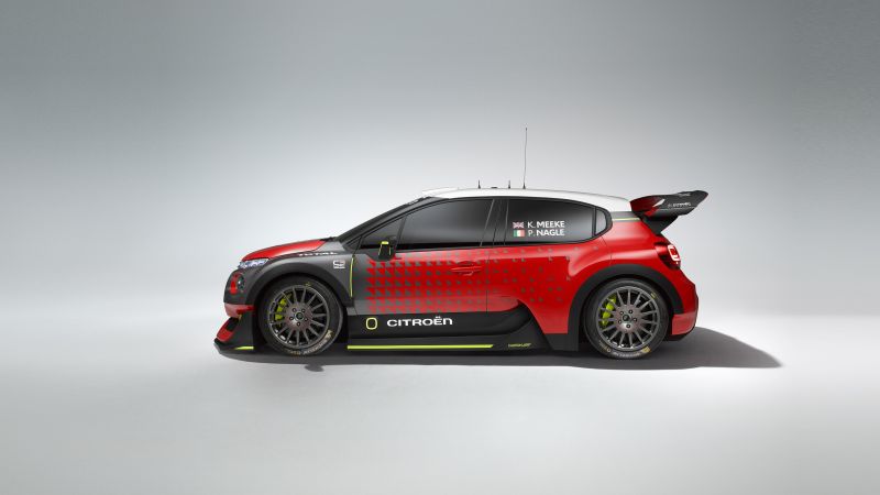 Citroen C3 WRC, paris auto show 2016, red, rally (horizontal)