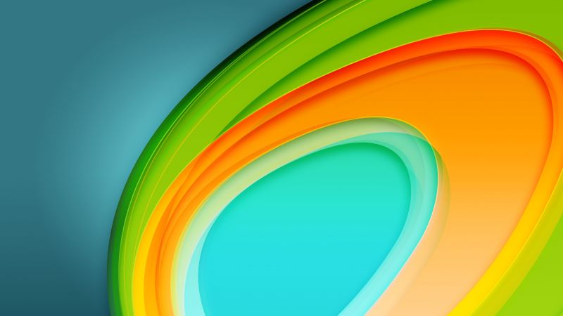 Circle, 4k, 5k, abstract, android wallpaper (horizontal)