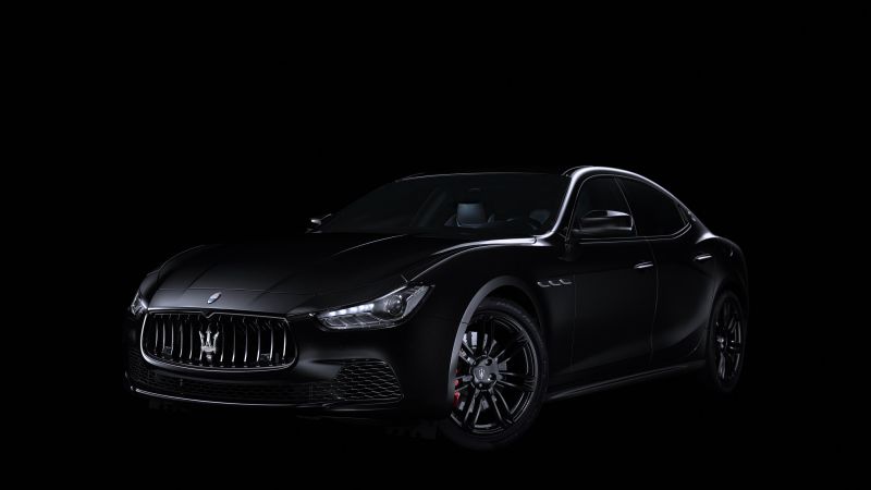 Maserati Ghibli Nerissimo, sport car, black, 2017 New York Auto Show (horizontal)