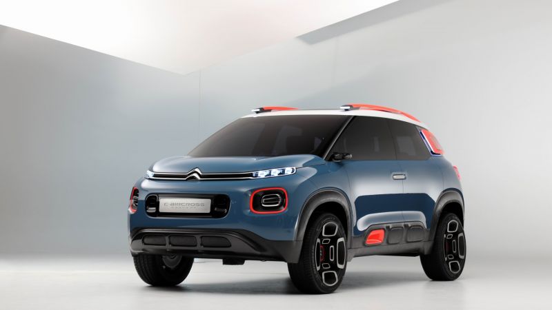 Citroen C5 Aircross, Shanghai Auto Show 2017, concept, blue (horizontal)