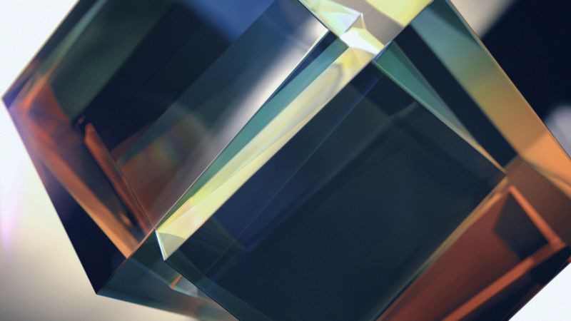 4k, abstract, cubes, 3D (horizontal)