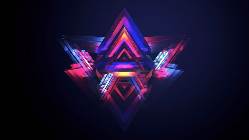 HD, abstract, polygon (horizontal)