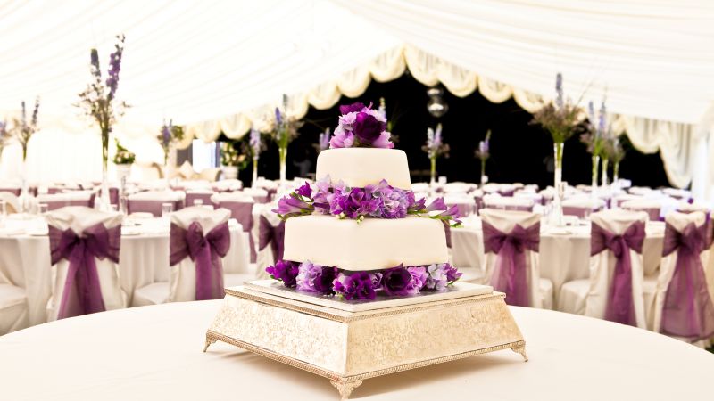 wedding cake, flowers, 4k (horizontal)