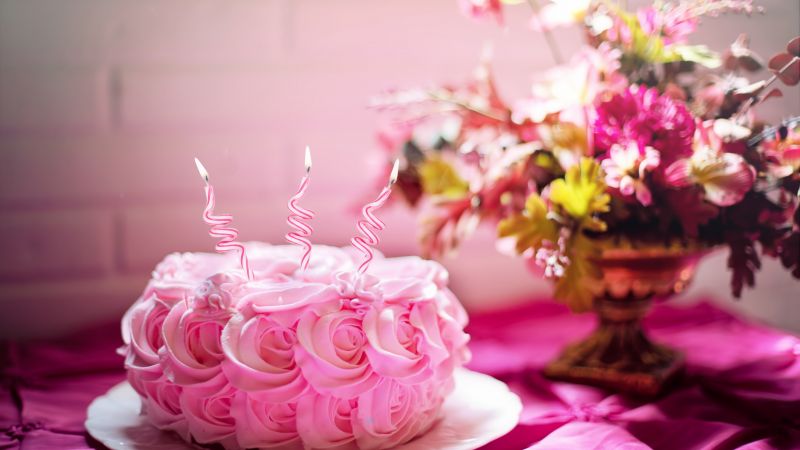 birthday cake, receipt, pink, 5k (horizontal)