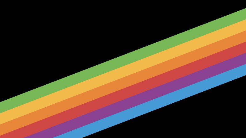 iPhone X wallpapers, iPhone 8, iOS11, rainbow, retina, 4k, HD, WWDC 2017 (horizontal)