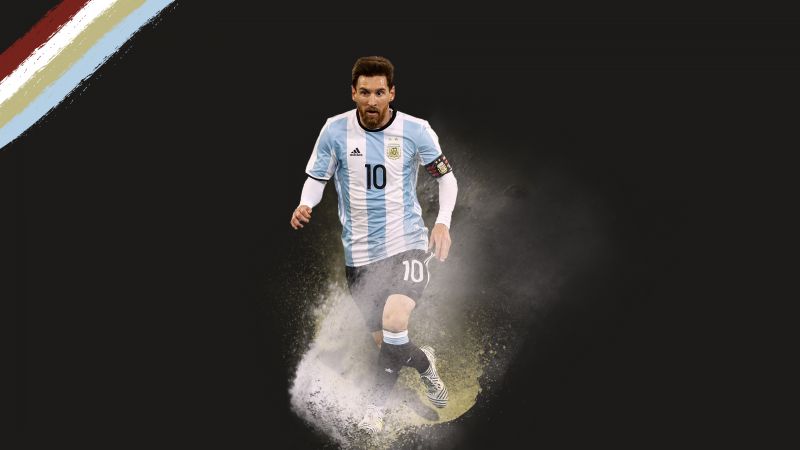 Lionel Messi, soccer, football, 4k (horizontal)