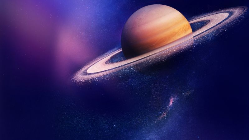 Saturn, planet, 4k (horizontal)