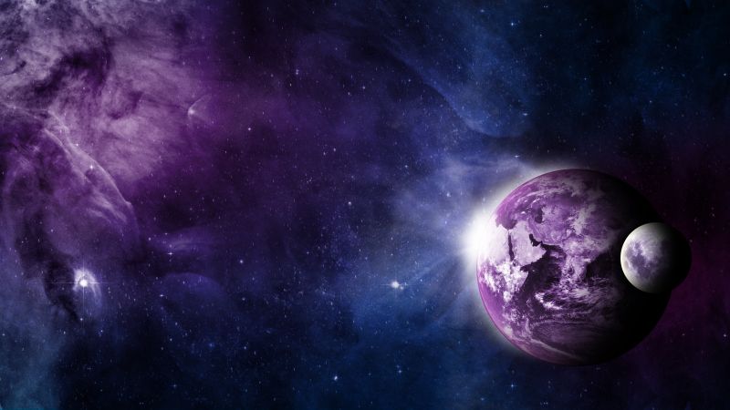 space, galaxy, planet, 4k (horizontal)