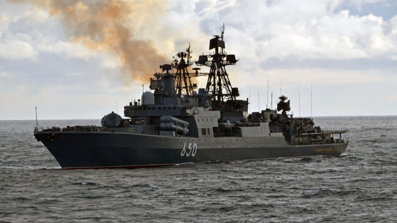 Admiral Chabanenko, destroyer, 650, Udaloy-class, Russian Navy, Russia, warship, missile, sea (horizontal)