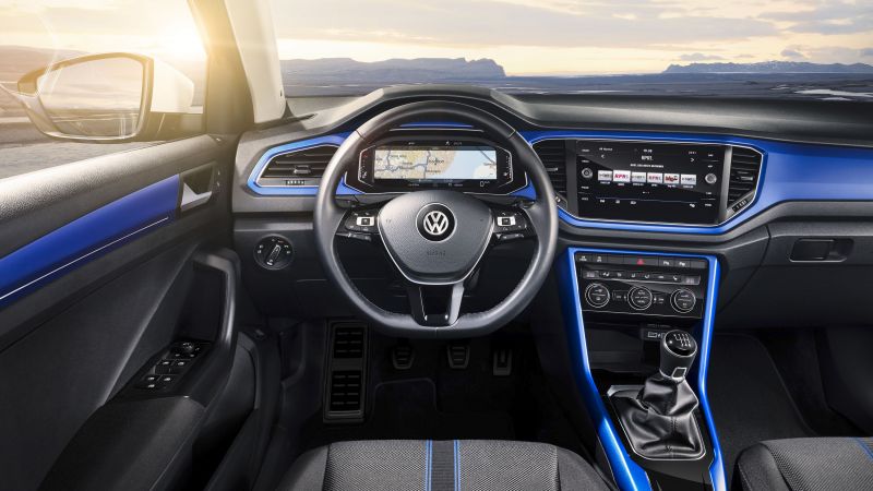 Volkswagen T-Roc, 2020 Cars, interior, 4k (horizontal)