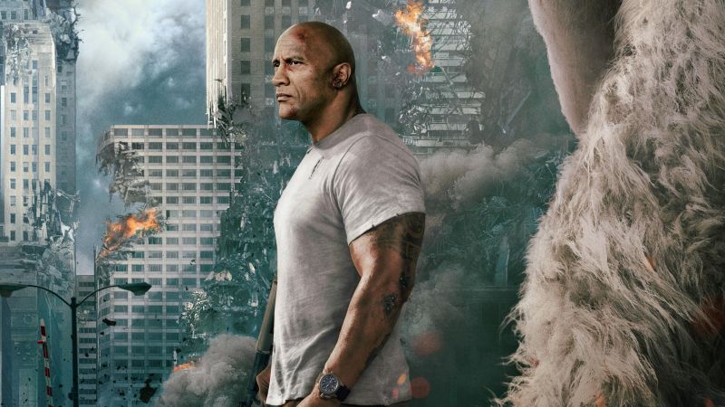 Rampage, Dwayne Johnson, 4k (horizontal)