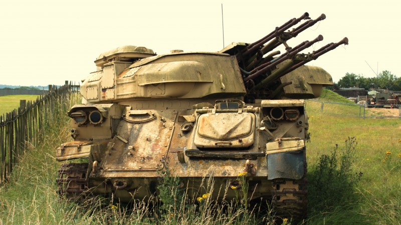 ZSU-23-4, Shilka, SPAAG, anti-aircraft, gun, sewing machine, Russia, USSR (horizontal)
