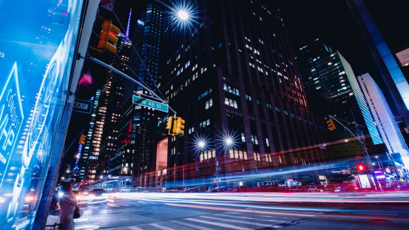 New York City, Street, Long Exposure, 5K (horizontal)