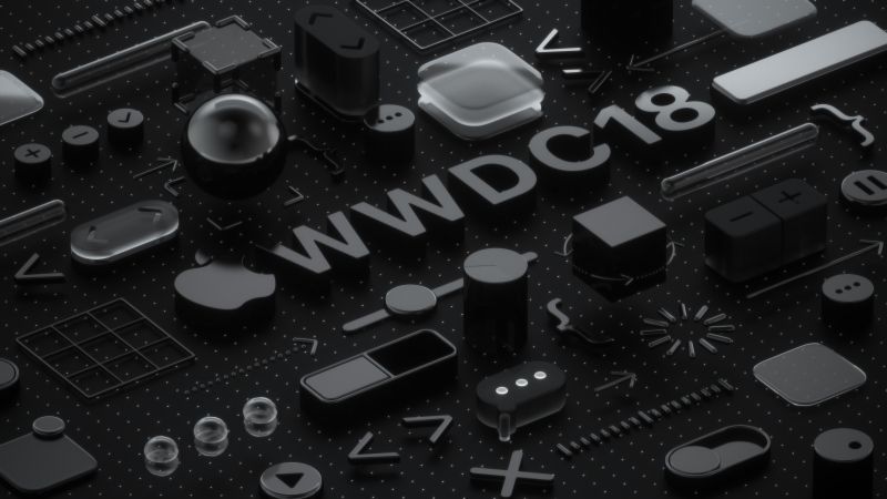 WWDC 2018, Black, 3D, 4K (horizontal)