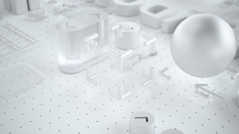 WWDC 2018, White, 3D, 4K (horizontal)