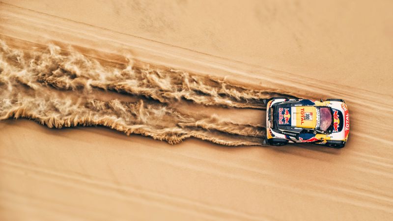 Rally, sand, 4K (horizontal)