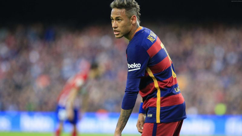 Neymar, Barcelona, FCB, soccer, 4K (horizontal)