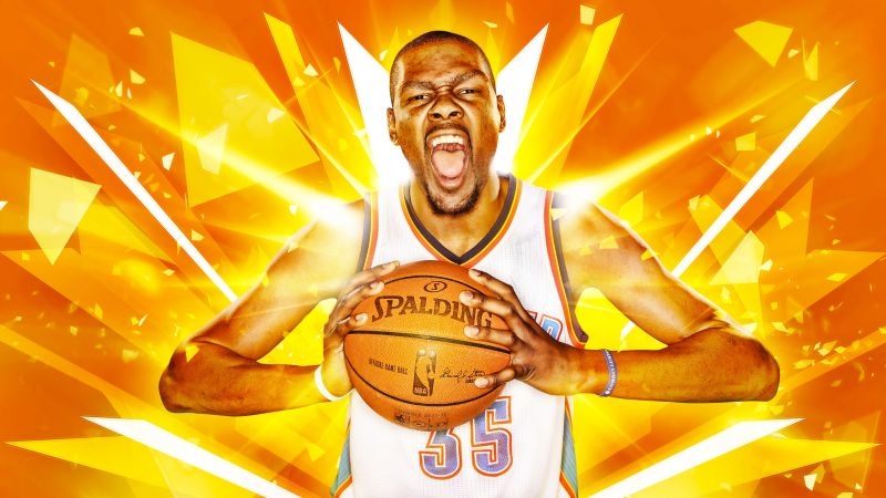 Kevin Durant, Golden State Warriors, Basketball, NBA (horizontal)