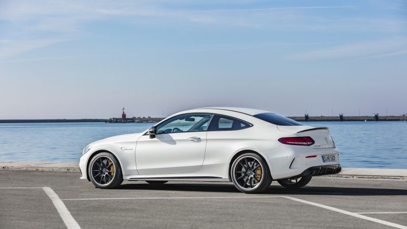 Mercedes-Benz C63 S AMG Coupe, 2019 Cars, 4K (horizontal)