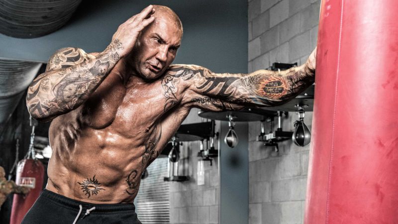 Dave Bautista, boxing, 4K (horizontal)