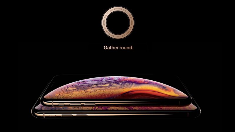 iPhone XS, gold, smartphone, HD, Apple September 2018 Event (horizontal)