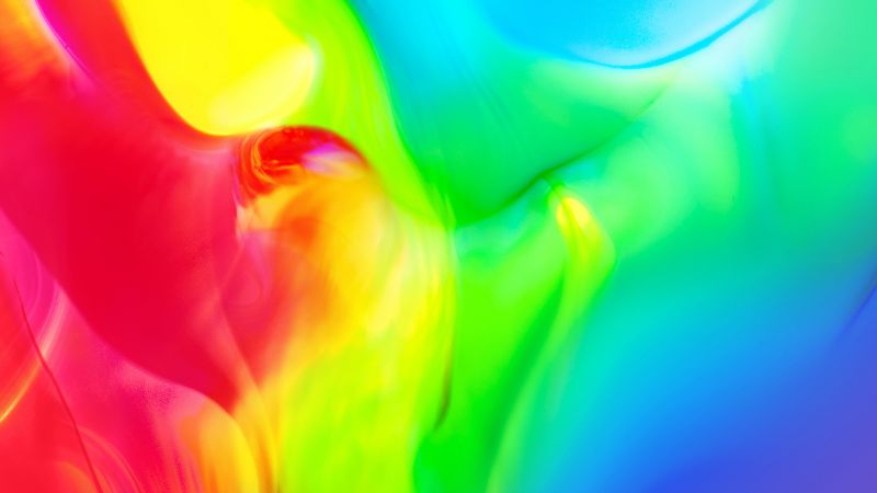 LG G7 ThinQ, abstract, colorful, Android 8.0, 4K (horizontal)