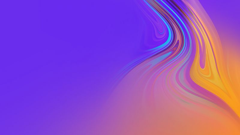 Samsung Galaxy A9, Samsung Galaxy A7, Android 8.0, abstract, colorful, HD (horizontal)