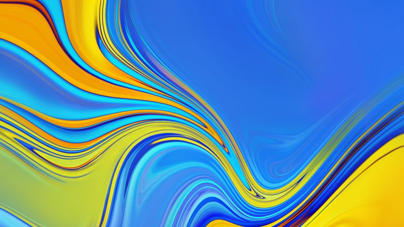 Samsung Galaxy A9, Samsung Galaxy A7, Android 8.0, abstract, colorful, HD (horizontal)