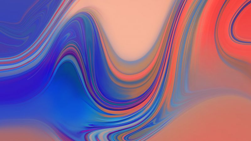 Samsung Galaxy A9, Samsung Galaxy A7, Android 8.0, abstract, colorful, HD (horizontal)