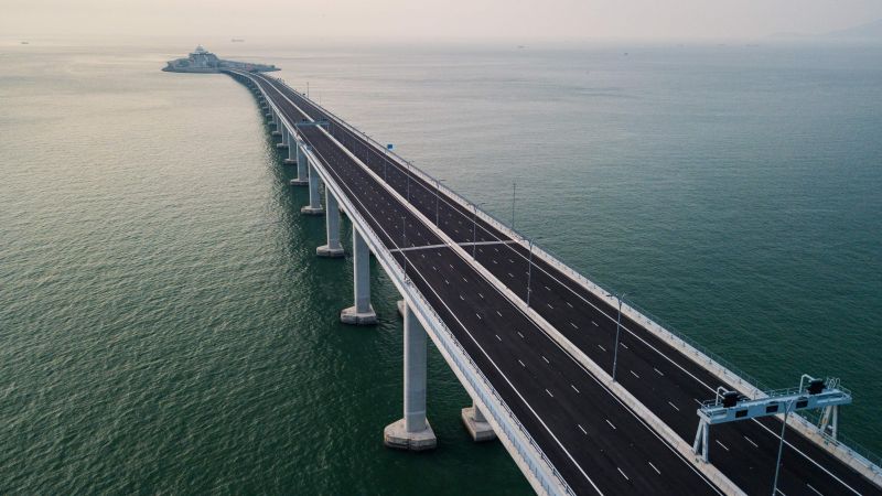 Hong Kong-Zhuhai-Macau Bridge, China, 4K (horizontal)