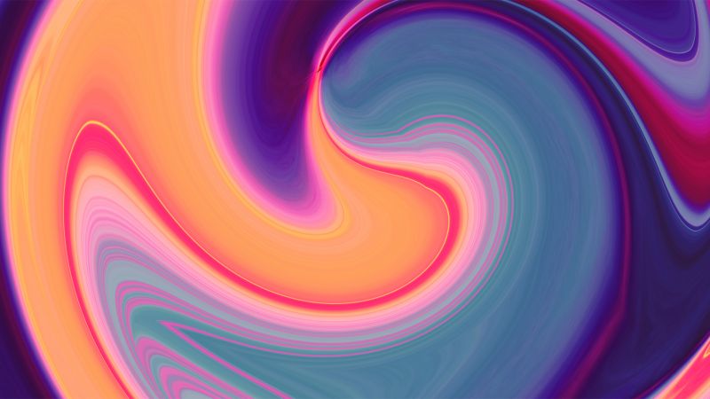 Xiaomi Mi Mix 3, abstract, colorful (horizontal)