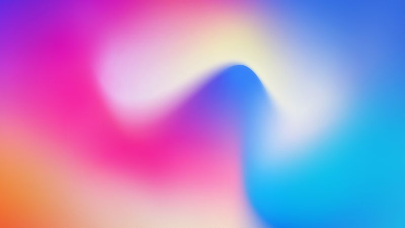 Xiaomi Mi Mix 3, abstract, colorful (horizontal)