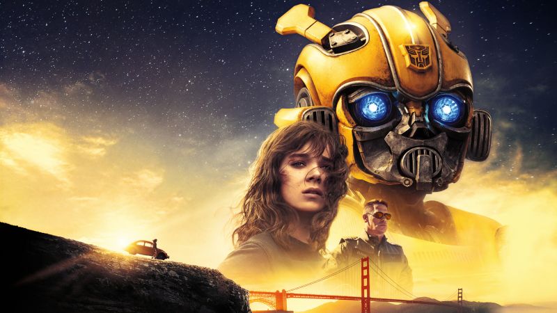 Transformers: Bumblebee, Hailee Steinfeld, poster, 8K (horizontal)