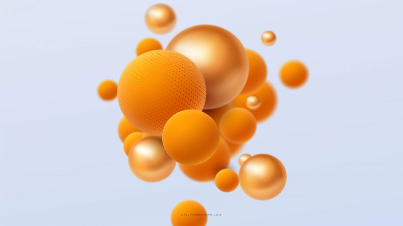 abstract, 3D, colorful, pearls, 8k (horizontal)