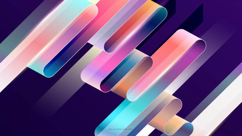 abstract, 3D, colorful, 8k (horizontal)