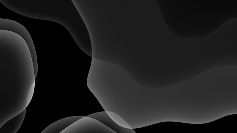 iOS 13, iPadOS, abstract, dark, WWDC 2019, 4K (horizontal)