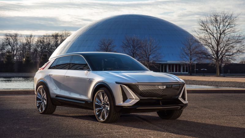 Cadillac Lyriq, SUV, 2021 cars, electric cars, 8K (horizontal)