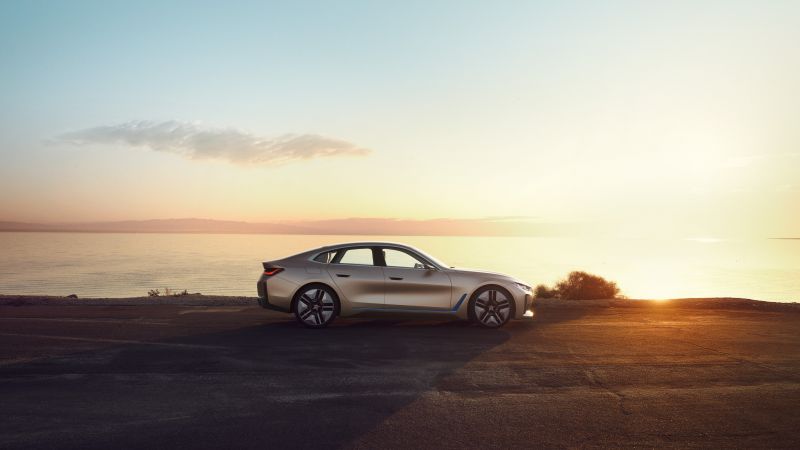 BMW i4, 2021 cars, electric cars, 4K (horizontal)