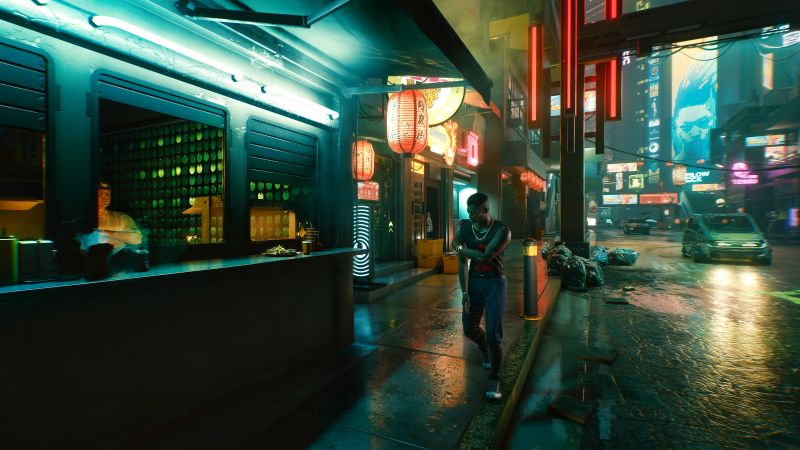 Cyberpunk 2077, screenshot, 4K (horizontal)